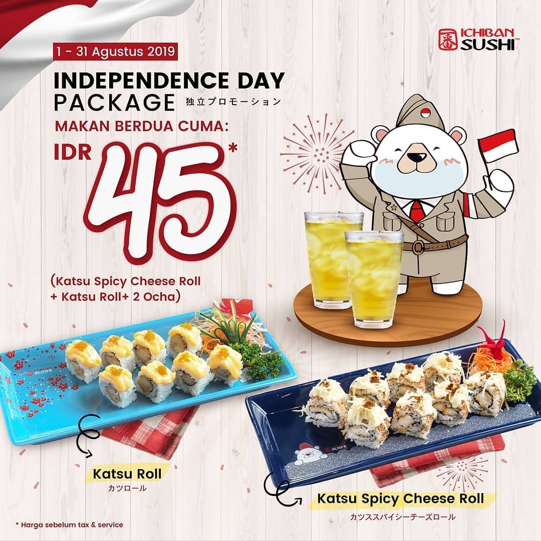 Independence Day Package di Ichiban Sushi